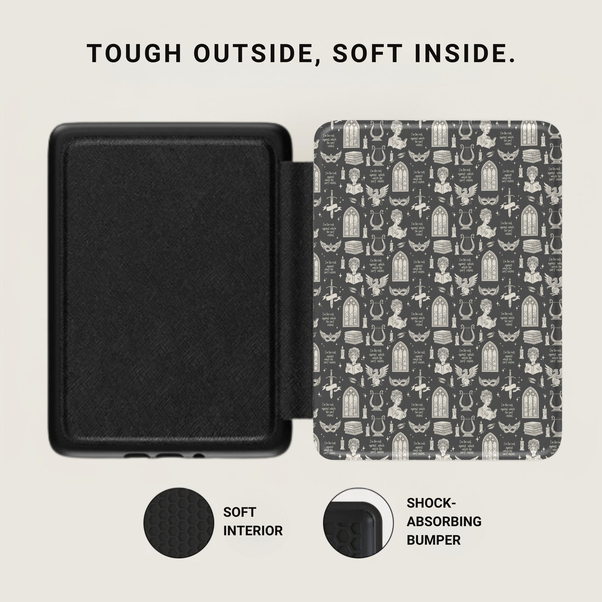Gothic Library Inspired Tough Outside Soft Inside Bumper product type