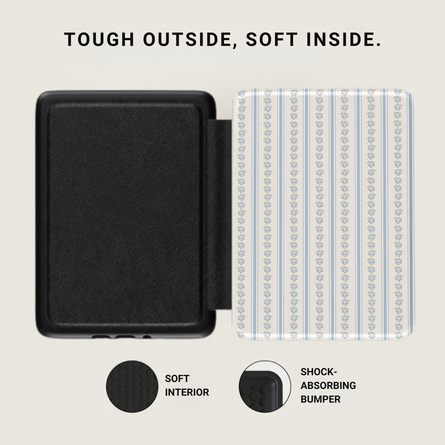 Tough Outside Soft Inside Shock-Absorbing Bumper Case