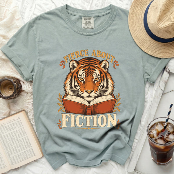 Fierce About Fiction Tee in Bay