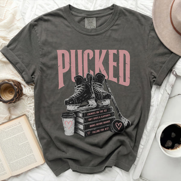 The Pucked Romance Story Tee in Pepper