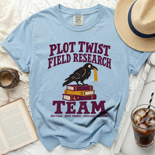 Plot Twist Team Tee in Chambray