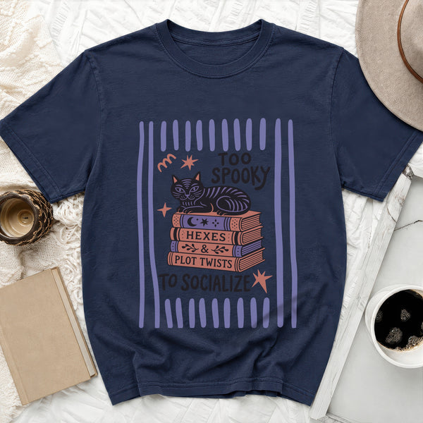 Too Spooky Tee in True Navy
