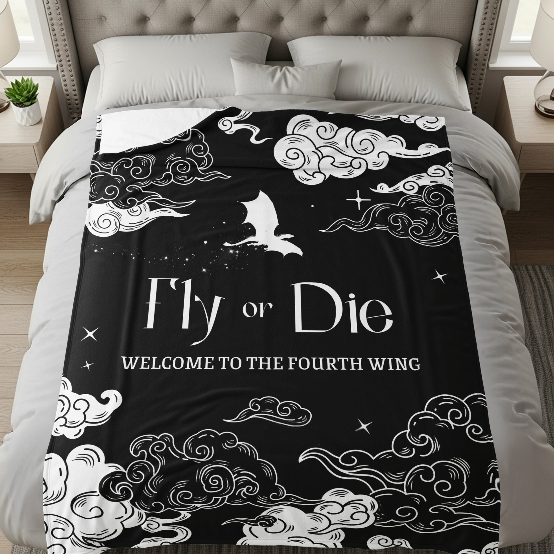 Fly or Die Welcome to the Fourth Wing bedding product