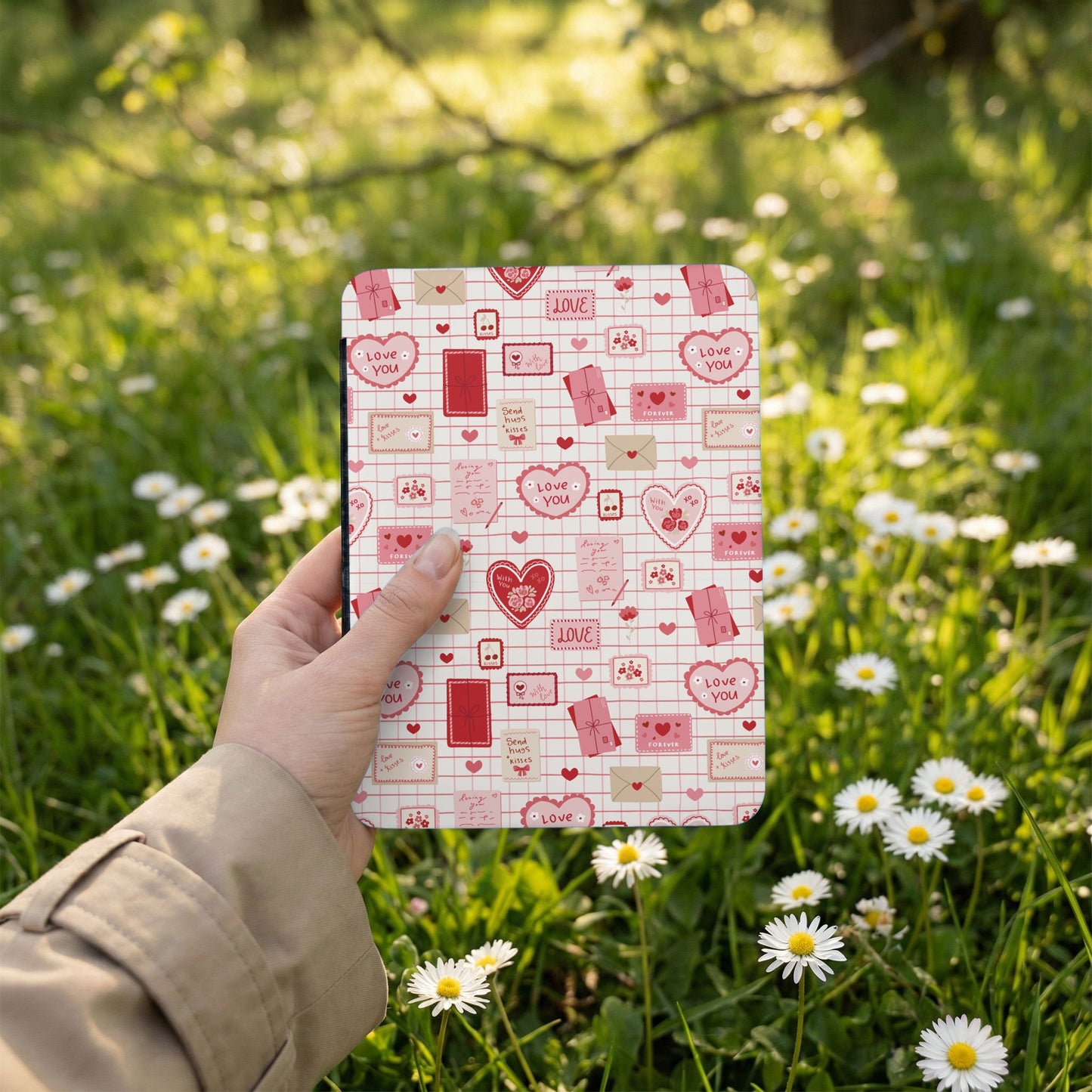 Romantic Love You Hearts and Envelopes Design Notebook
