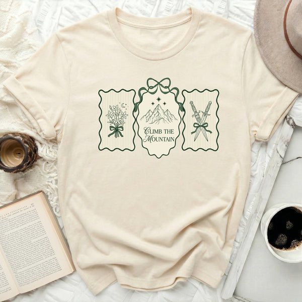 Ramiel Coquette Emblem Tee in Natural