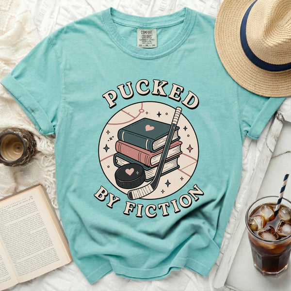 Pucked By Fiction Hockey Tee in Island Reef