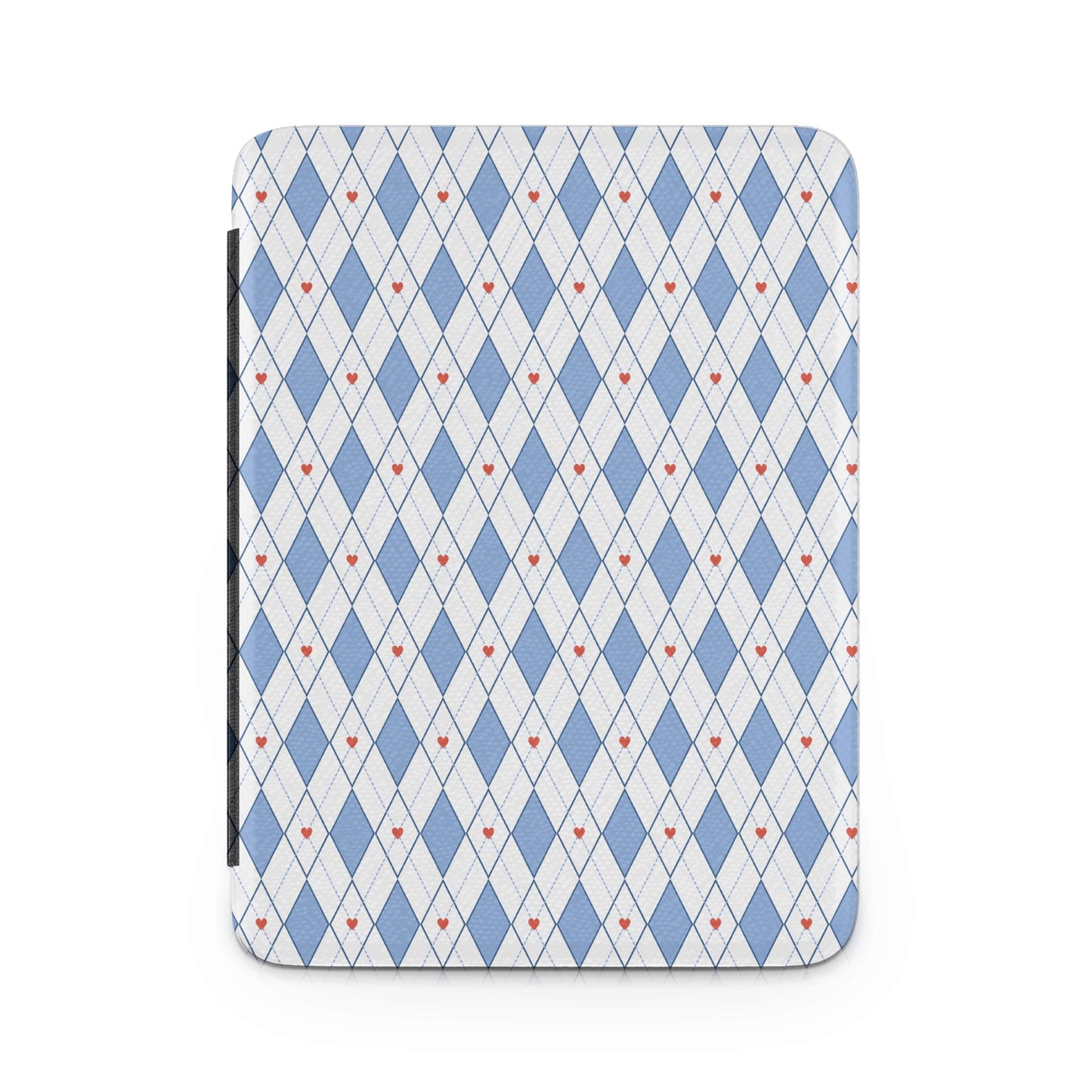Vintage Blue Argyle Pattern Print Tablet Sleeve
