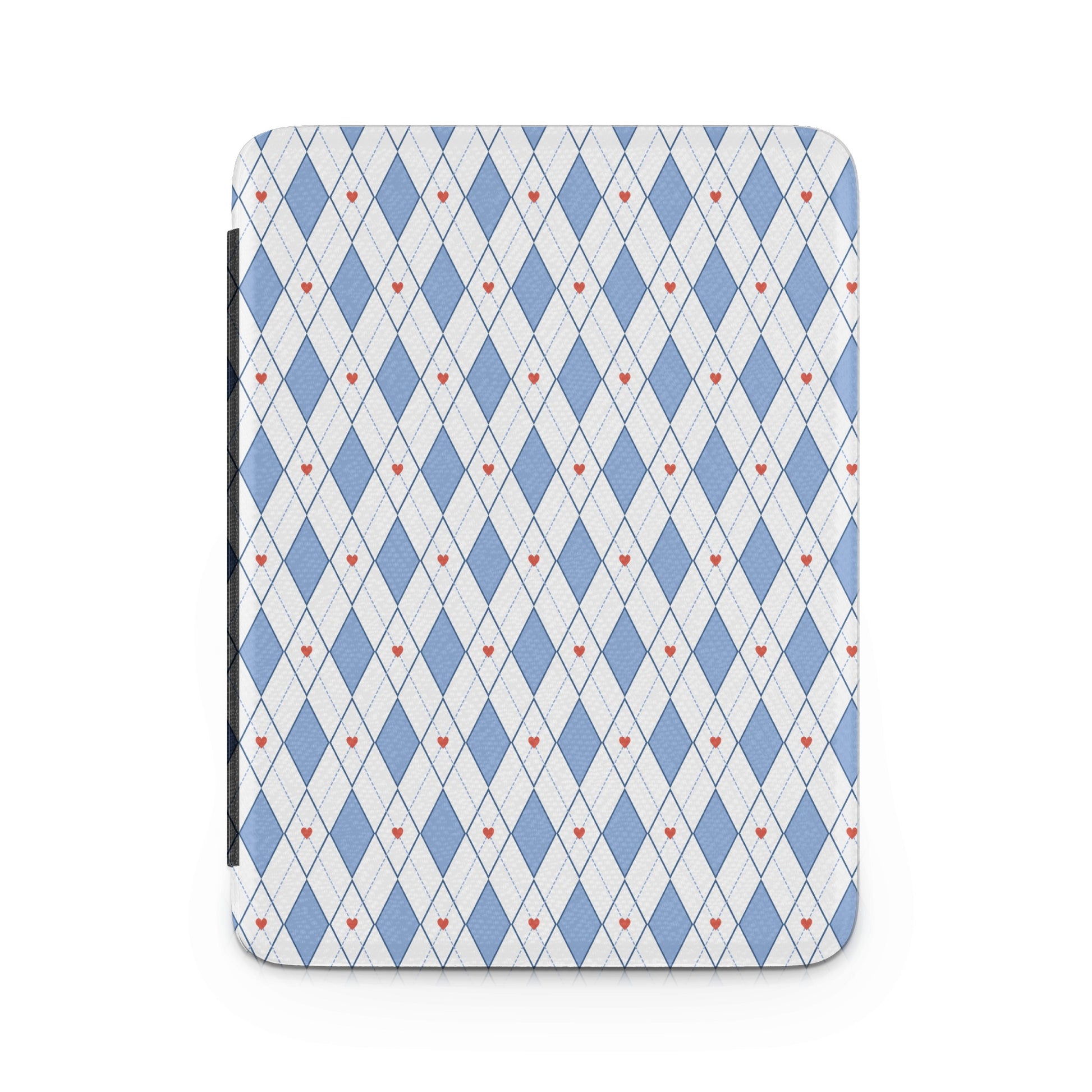 Vintage Blue Argyle Pattern Print Tablet Sleeve
