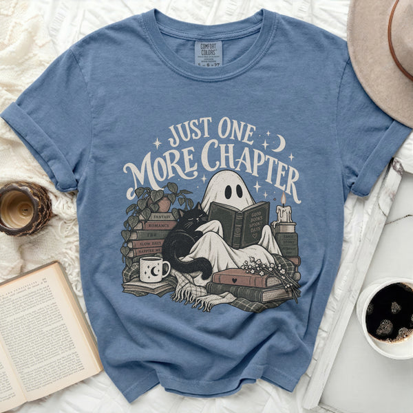 Sleepy One More Chapter Tee in Blue Jean