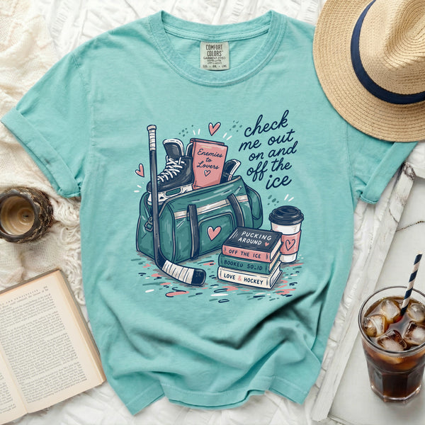 Hockey Romance Vibe Tee in Island Reef