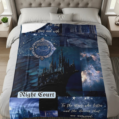 Night Court Castle Stars and Dreams Fleece Blanket