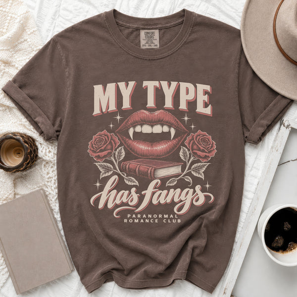 My Type Fangs Tee in Espresso