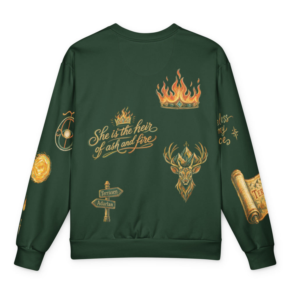 Aelin Fireheart Doodles Sweatshirt, flat back
