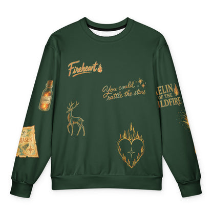 Aelin Fireheart Doodles Sweatshirt, flat front