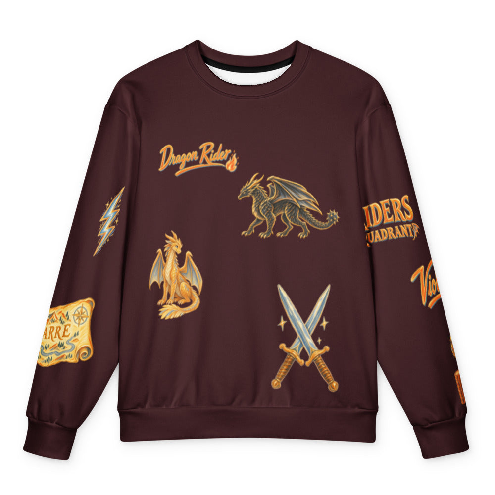 Fourth Wing Doodles Sweatshirt, flat front