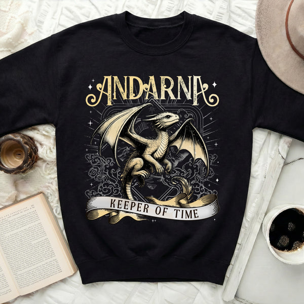 Andarna Dragon Sweatshirt in Black