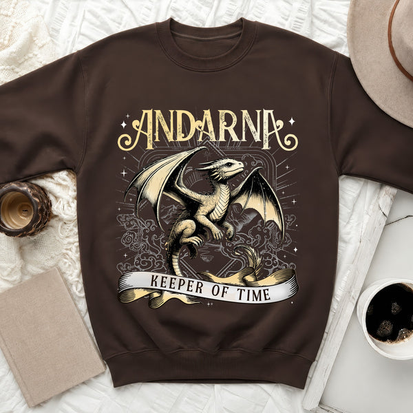Andarna Dragon Sweatshirt in Dark Chocolate