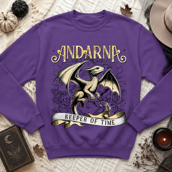 Andarna Dragon Sweatshirt in Purple