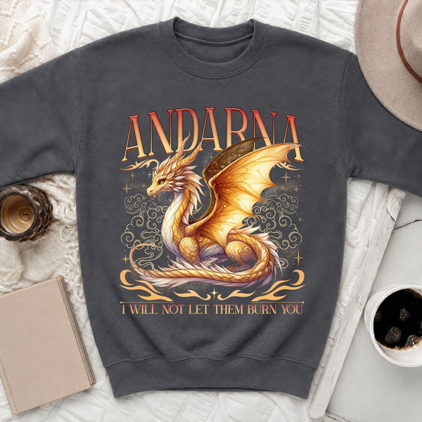 Andarna Fourth Wing Sweatshirt in Dark Heather