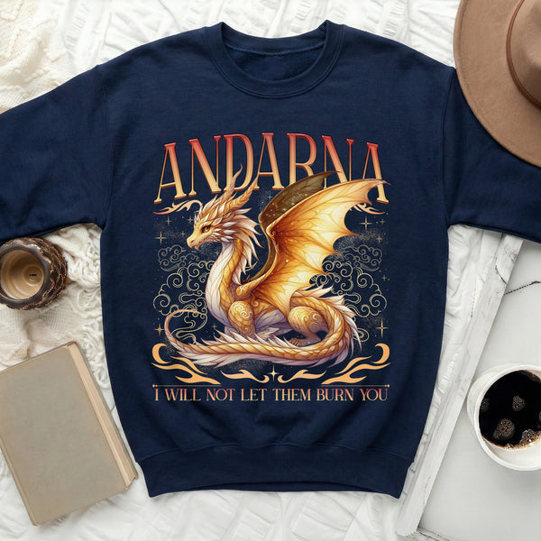 Andarna Fourth Wing Sweatshirt in Navy