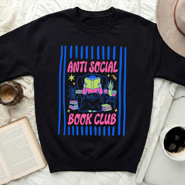 Anti Social Book Club Icon Sweatshirt in Black