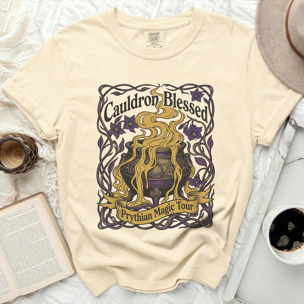 Cauldron Blessed Magic of Prythian Tee in Ivory
