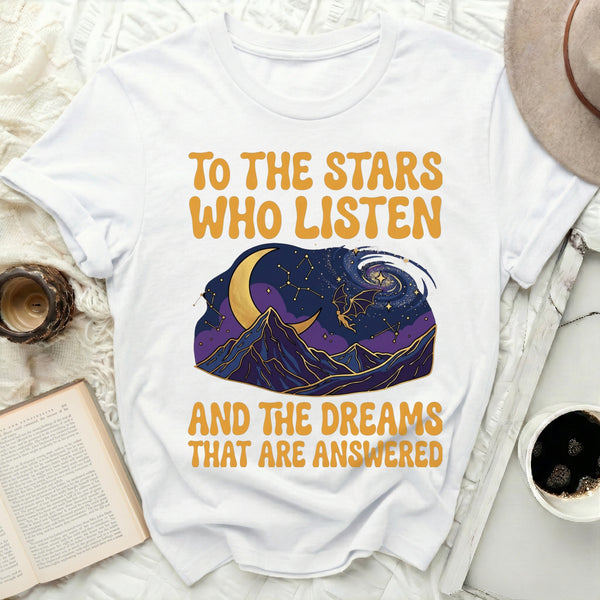 Fae Stars Tee in White