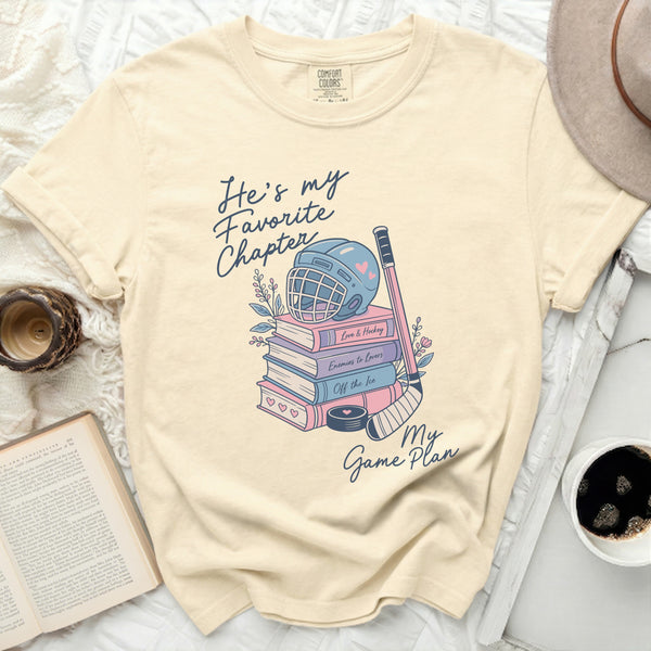 My Favorite Chapter Hockey Tee in Ivory