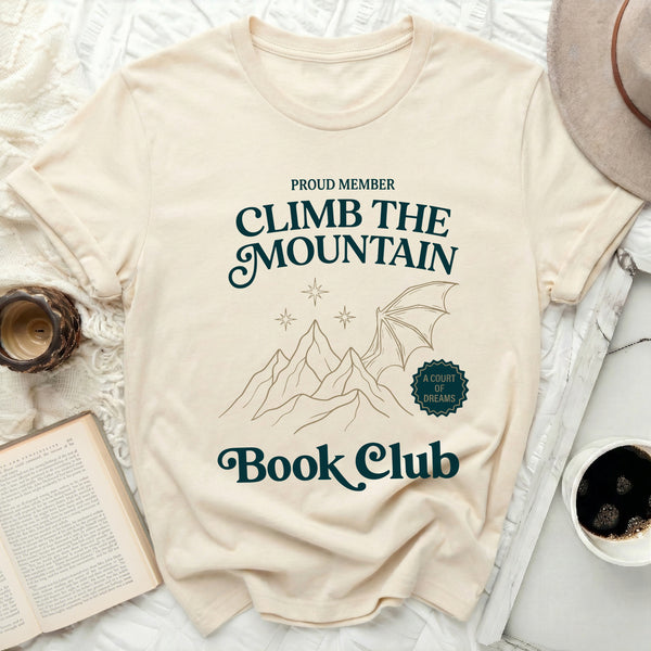 Book Club Mountain Wing Tee in Natural