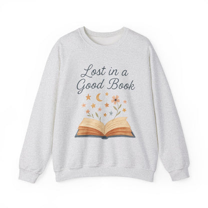Lost in a Good Book Sweatshirt Top for Book Lovers