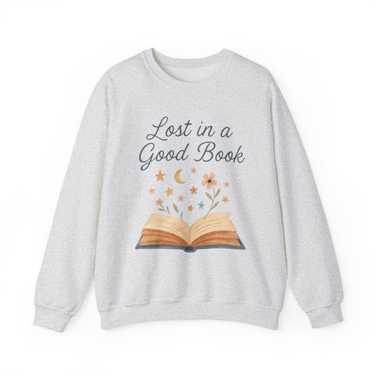 Lost in a Good Book Sweatshirt Top for Book Lovers