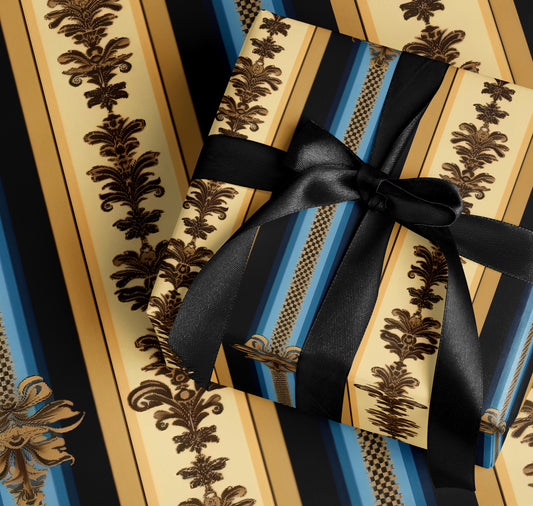 Elegant Black Ribbon Gift Wrap Box for Special Occasions