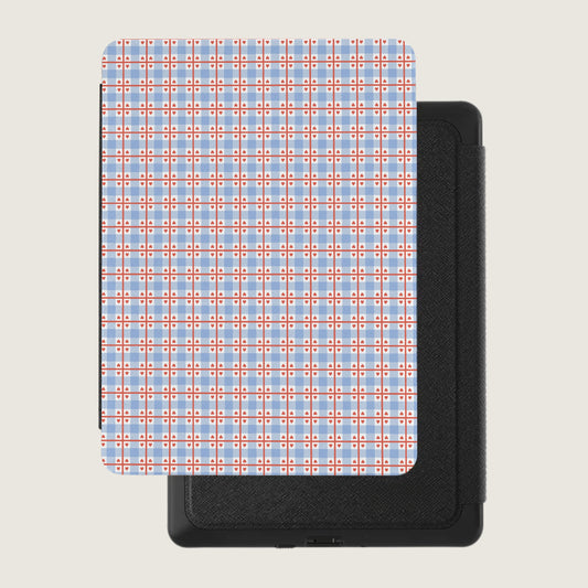 Red and Blue Geometric Pattern Kindle Cover Sleeve