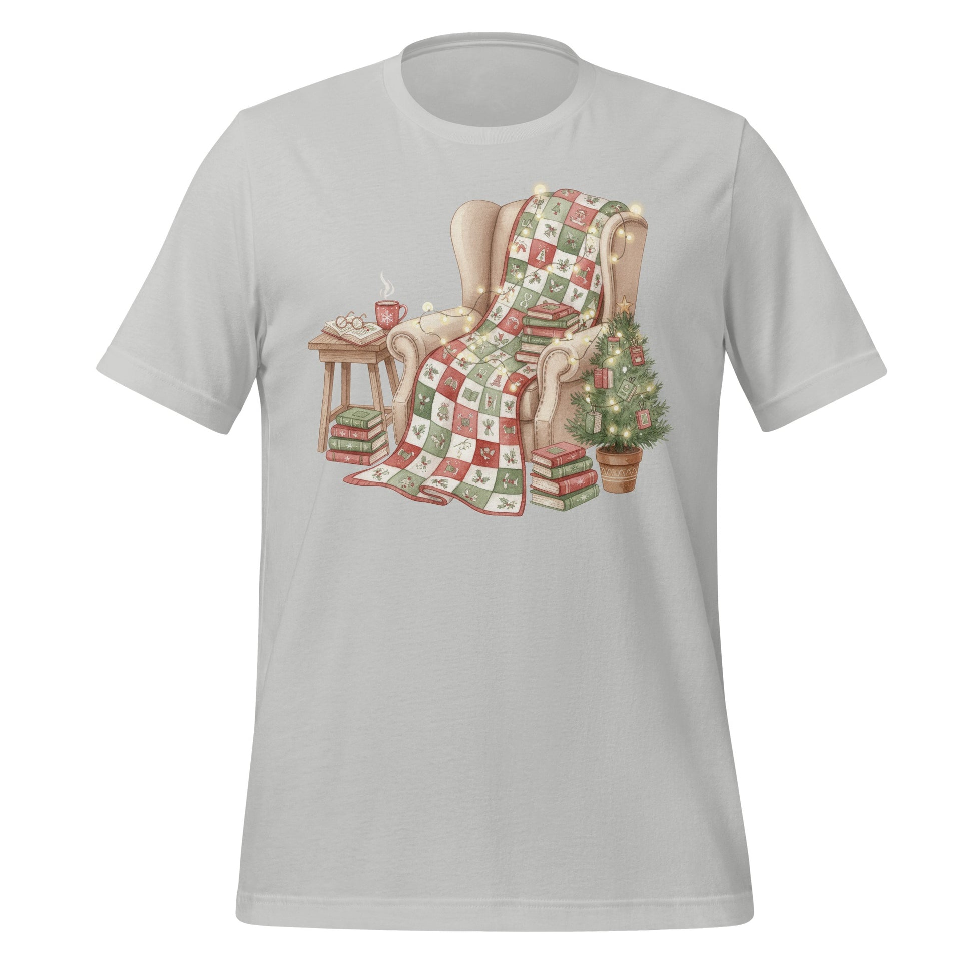 Cozy Reading Chair and Blanket Christmas T-shirt