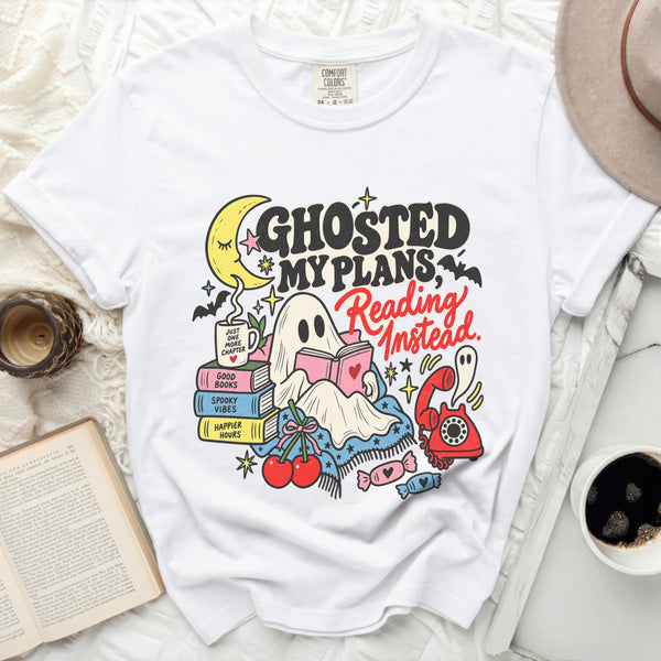 Ghosted My Plans Tee in White