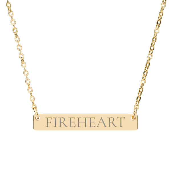 Fireheart Necklace in 18K Gold Finish