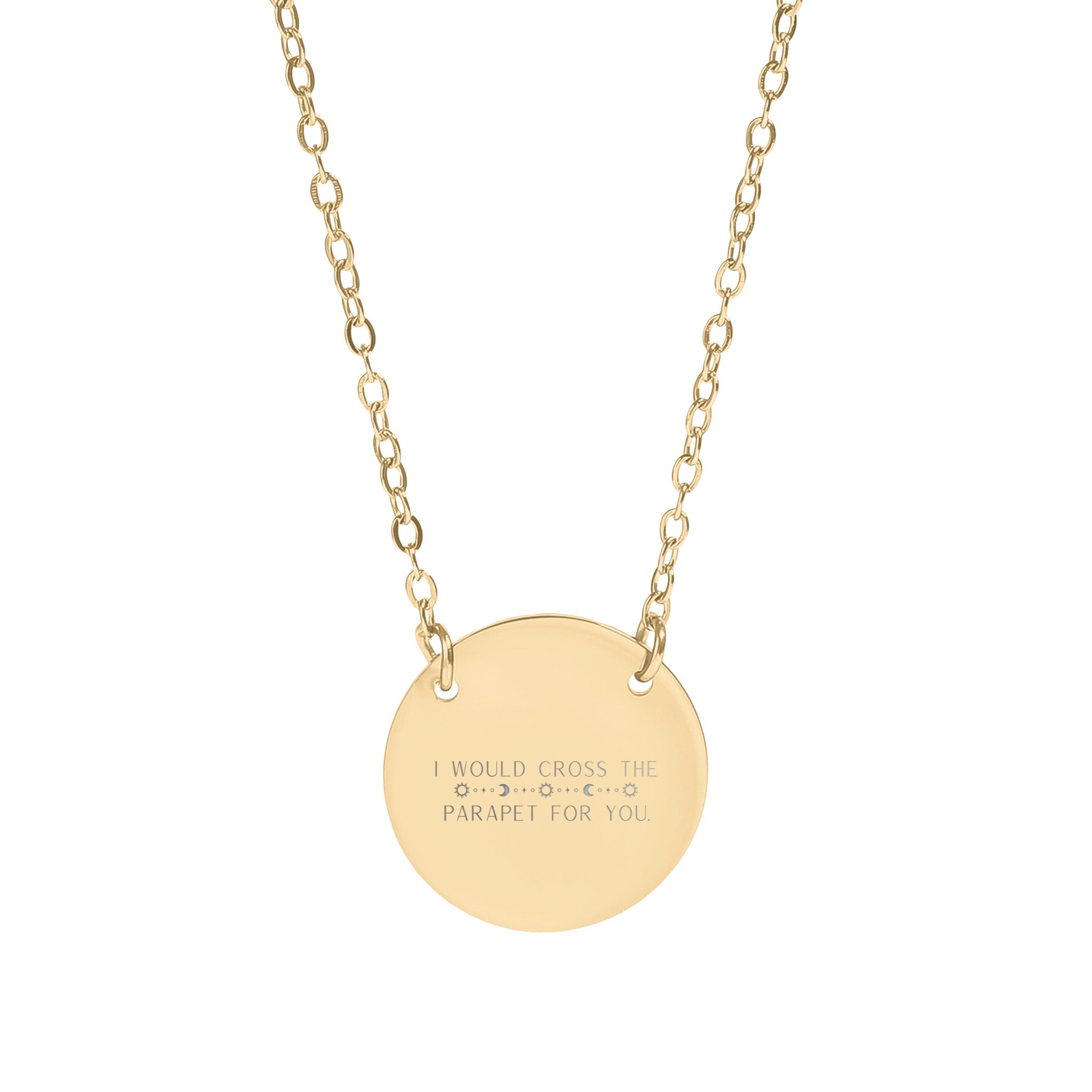 Inspirational Engraved Pendant Necklace for Daily Inspiration