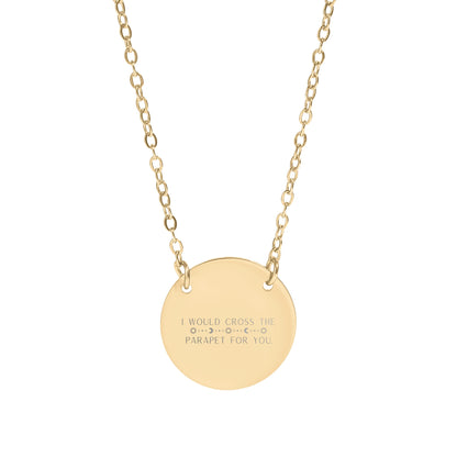 Inspirational Engraved Pendant Necklace for Daily Inspiration