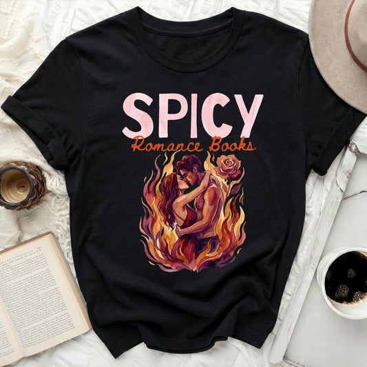 Spicy Romance Books Graphic Tee Shirt Perfect Gift
