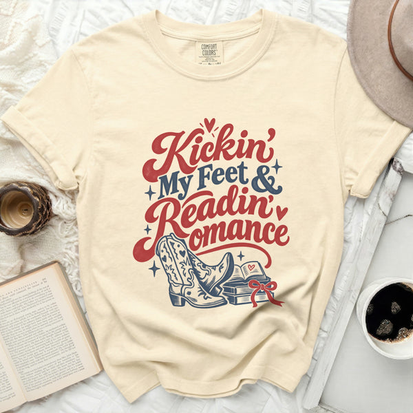 Western Romance Reader Tee in Ivory
