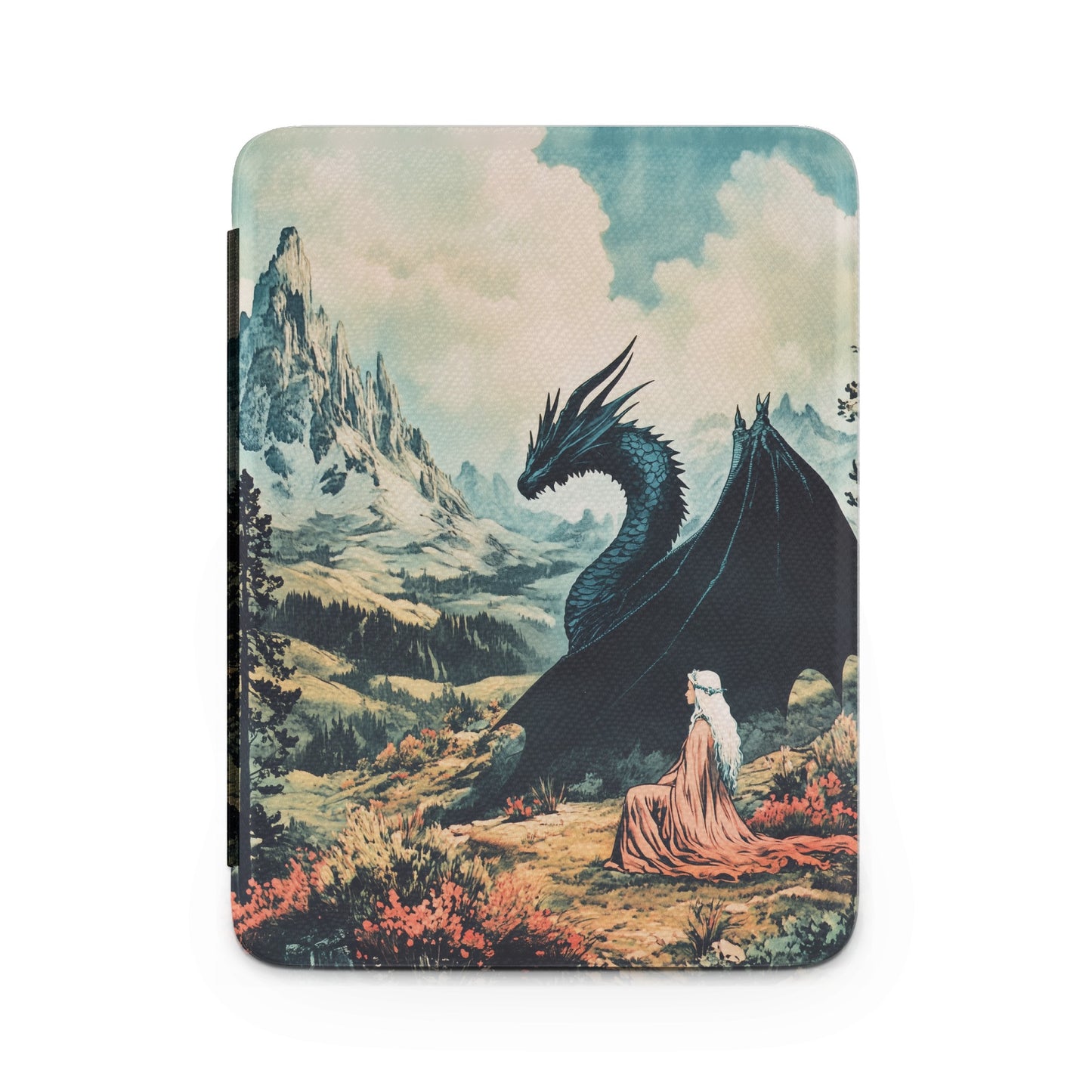 Mythical Dragon Woman Mountain Range Valley product type