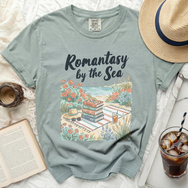 Romantasy by the Sea Tee in Bay