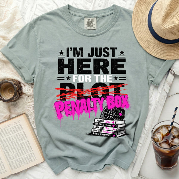 Penalty Box Drama Hockey Tee in Bay