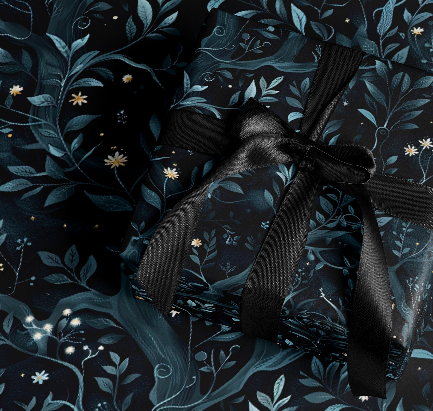 Elegant Night Garden Themed Gift Wrapping Paper