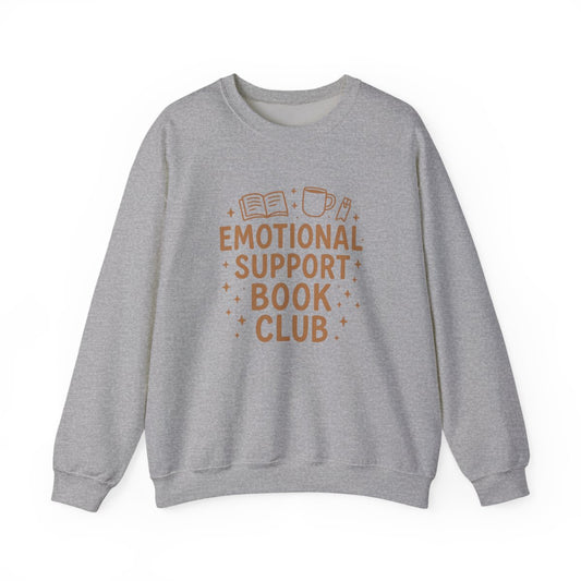 Emotional Support Book Club Design Image Sweatshirt - MagicMerchEmporium
