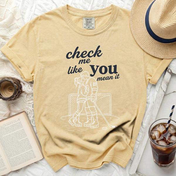 Check Me Like You Mean It Tee in Butter