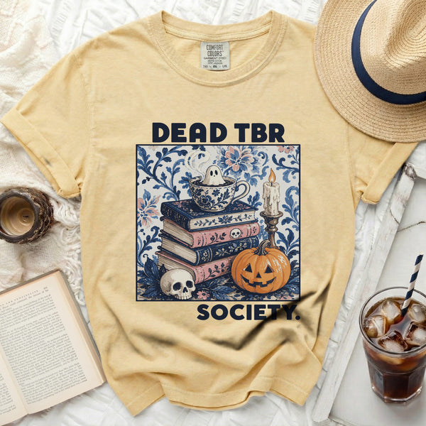Dead TBR Society Tee in Butter