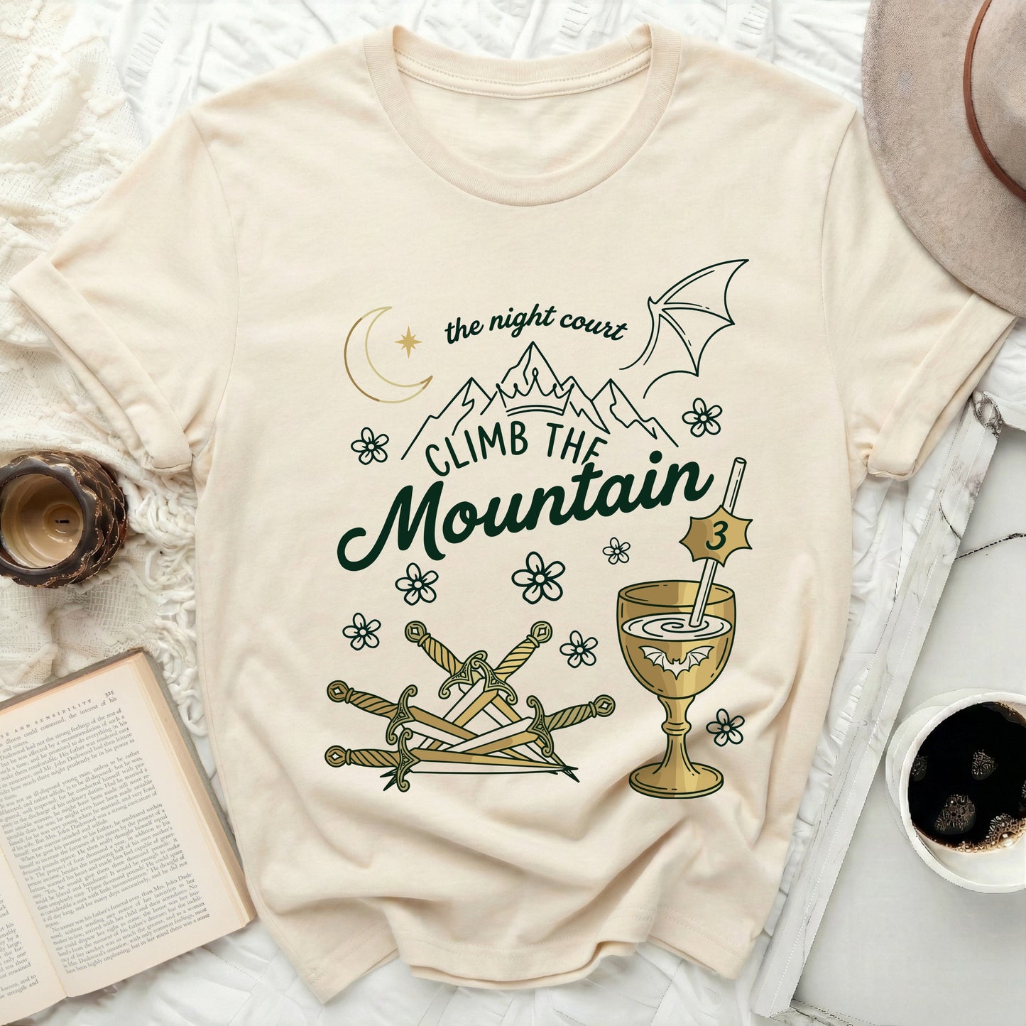 The Night Court Climb The Mountain Swords Goblet product type
Night Court Fae
Mountain Fantasy
Dragon Wings Art
Crescent Moon Star
Bookish Graphic
Literary Inspired
Acotar Universe
Sword Imagery
Goblet Design
Mystical Charm
Magical Realm
Crown Symbolism
Floral Accents
Adventure Theme
Reading Enthusiast
Fan Merch Design
Gift Book Lover
Mythical Kingdom
Themed Illustration
Fantasy World