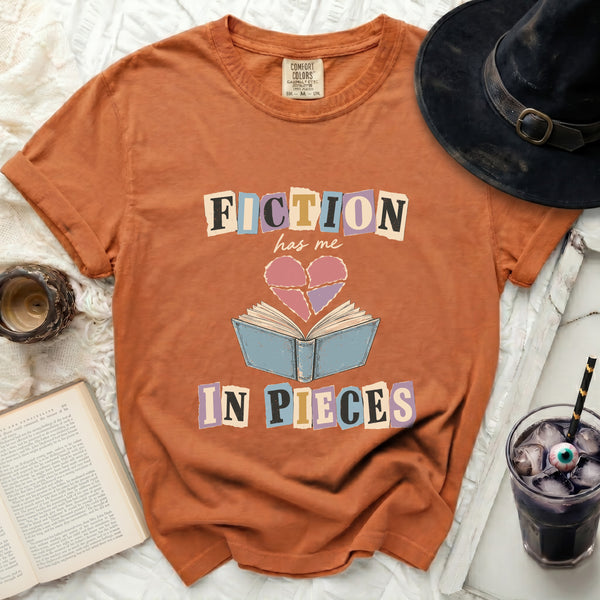 Fiction In Pieces Tee in Yam