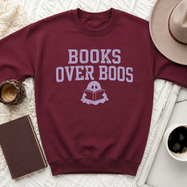 Vintage Books Sweatshirt in Maroon